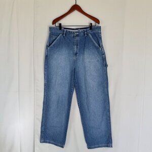 90s Vintage Enyce Made in Hong Kong Loose Fit Carpenter Baggy Jeans Size 36 x 32